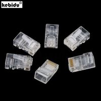 【❂Hot On Sale❂】 fangyili Kebidu 10ชิ้นสายอีเทอร์เน็ต Rj-45 Rj45ปลั๊กโมดูลตัวเชื่อมต่อเครือข่ายสำหรับ Utp Cat5 Cat5e สายเคเบิลเครือข่ายหัวคริสตัล8p8c ร้อน