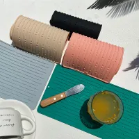 【YY】Foldable Dish Drying Mat Drainer Mat Silicone Heat Insulation Placemat Kitchen Sink Mat Anti Slip Pad Coaster Dish Draining Tool