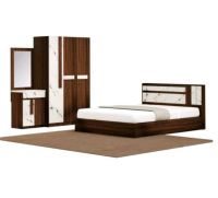 ชุดห้องนอน SWAN 5/6 ฟุต // MODEL : BTS-501/BTS-601 ดีไซน์สวยหรู สไตล์ยุโรป ประกอบด้วย ( เตียง+ตู้เสื้อผ้า+โต๊ะแป้ง ) แข็งแรงทนทาน