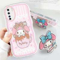 Case4you สำหรับ Reno3 OPPO A91 OPPO แถมที่วางนิ่มแฟชั่นเคสโทรศัพท์ลายการ์ตูน Meloy ของฉันกันกระแทกเคสโทรศัพท์มือถือป้องกันกล้องคลุมทั้งหมด