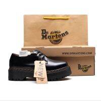 Doc Martens Mary Jane รองเท้าเสริมส้น3หลุมรองเท้าส้นหนารองเท้าบูท Martin ตัดต่ำ