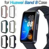 Glass + Case for Huawei band 8 Accessoroy PC All-around Bumper Protective Cover + Screen Protector for Huawei band8 Accessories