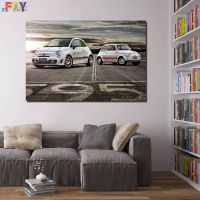 FAY-Fiat 595 Abate ภาพวาดสีน้ำมันศิลปะภาพวาดผืนผ้าใบการพิมพ์สไตล์นอร์ดิกภาพวาดสีน้ำมันโปสเตอร์ตกแต่งบ้านภาพฝาผนังการพิมพ์ห้องนั่งเล่น