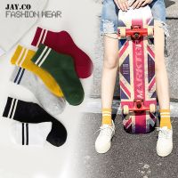 {Sock Shop} [Jay.co] ถุงเท้าสไตล์ญี่ปุ่นตัดกลางนักออกแบบฮาราจูกุถุงเท้าผ้าฝ้าย SCJC310