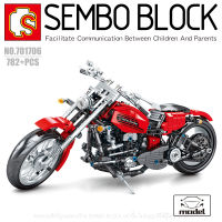 บล็อกตัวต่อรถมอเตอร์ไซค์ Harley Davidson SEMBO BLOCK 701706 จำนวน 782 ชิ้น