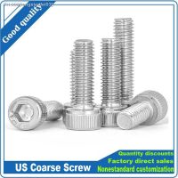 △㍿ 10/50pcs US Thread 304 stainless steel Hex Hexagon Socket Cap Allen Head Screw UNF 0 -80 UNC 2 -56 4 -40 6 -32 8 -32 10-24 Bolt