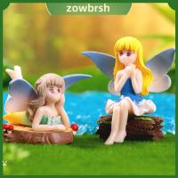 ZOWBRSH 4สีค่ะ ของตกแต่งโต๊ะรูปนางฟ้าดอกไม้ พลาสติกทำจากพลาสติก ขนาดเล็กมากๆ ตุ๊กตานางฟ้านางฟ้าดอกไม้นางฟ้า สร้างสรรค์และสร้างสรรค์ น่ารักน่ารักๆ เครื่องประดับตกแต่งสวนขนาดเล็กในเทพนิยาย ของตกแต่งบ้าน