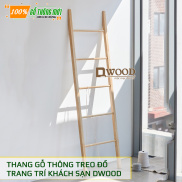 HCMDecor Thang gỗ thông Decor không gian treo đồ Dwood thang gỗ tròn treo