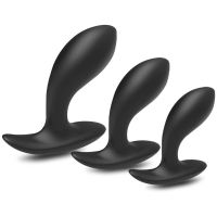 【CW】♈♟  Butt Plug Trainer Long-Term Wear3Pcs Silicone Anal Plugs Training Set With Flared Base Prostate Massager