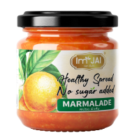 แยมส้ม ไม่ใส่น้ำตาล Marmalade Jam No Sugar 220g. vegan,Ketogenicแยมอิ่มใจ (Im JAI) สายคลีน Vegan มี อย. มาตรฐาน GHPs Codex/HACCP