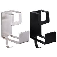 ♠卐 Multi-purpose Wall Hook Bathroom Storage Rack Wall Mounted Utility Washbasin Hooks for Home Kitchen Toilet Punch-free