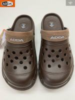 ADDA รองเท้าแตะลำลองแบบสวมหัวโตรุ่น 5TD24-M1 สีน้ำตาลเข้ม SIZE 7-10