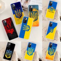 [ร้อน] เคสโทรศัพท์ธงยูเครนสำหรับ Xiaomi Redmi Note 10 11 Pro Max 11S 11T 11E 10S 9S 9T 4G 5G 8T 7 6 5 4 4X ฝาครอบ