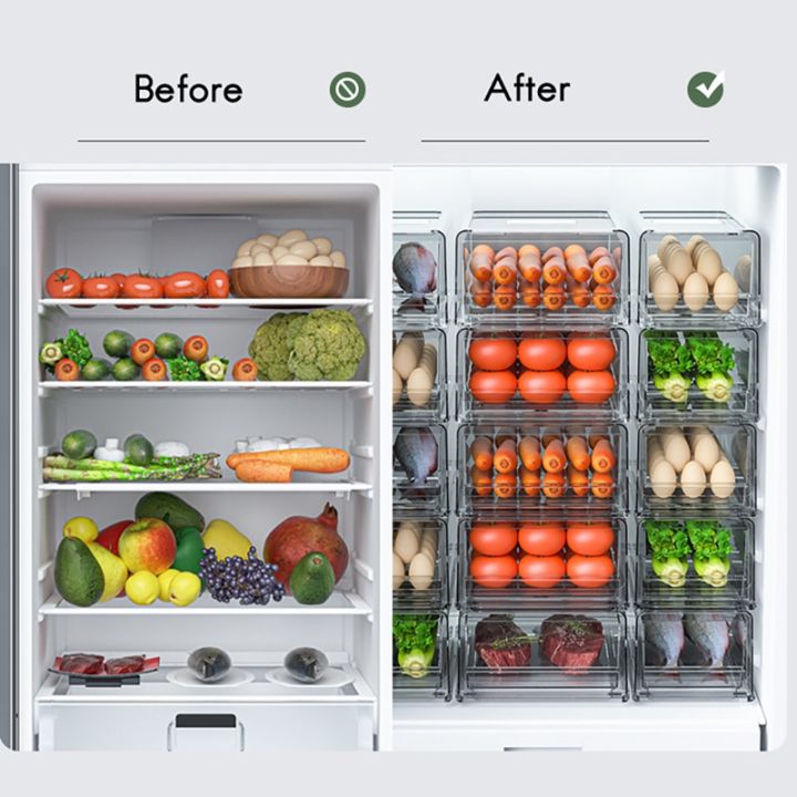 drawer-refrigerator-storage-box-fruit-transparent-organizer-bins-vegetable-meat-freezer-fridge-stackable-kitchen-items