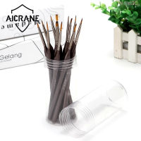 AICRANE Professional 12Pcs Miniature รายละเอียดชุดแปรง Micro แปรงชั้นดี Tiny รายละเอียดรุ่น Rock อะคริลิคภาพสีน้ำมันสีน้ำ