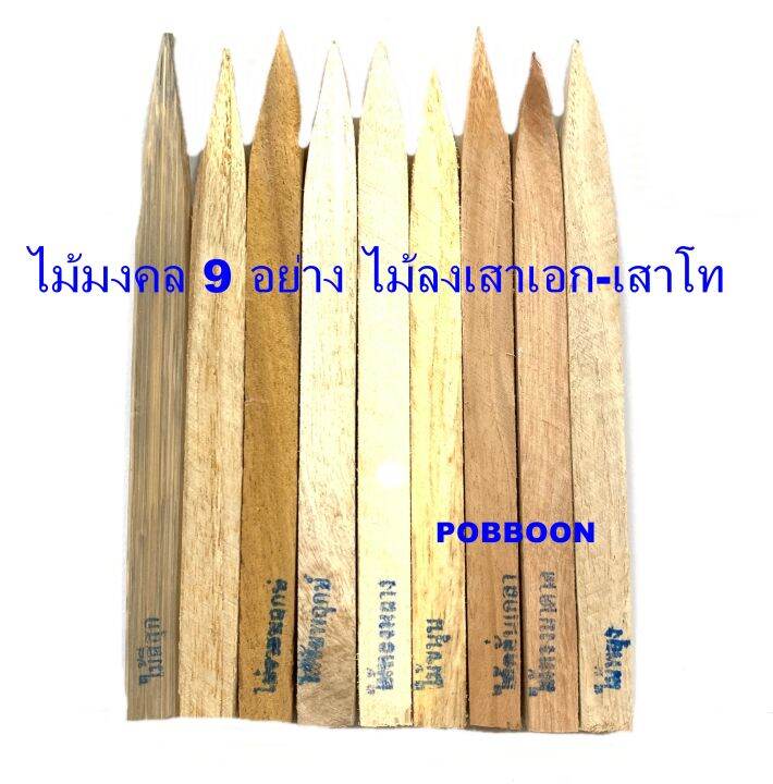 ไม้มงคล-9-อย่าง-เล็ก-ใหญ่-ใช้ในพิธีวางศิลาฤกษ์-พิธีลงเสาเอก-เสาโท-พิธีลงเสาศาลพระภูมิ-ตายาย-พิธีปลูกบ้านเรือน-สร้างอาคาร-บริษัท