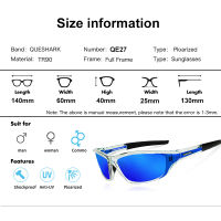 HotQUESHARK ผู้หญิงผู้ชาย Photochromic HD P Olarized เบาตกปลาแว่นกันแดดกีฬา MTB จักรยานแว่นตาขี่จักรยานถนนแว่นตา