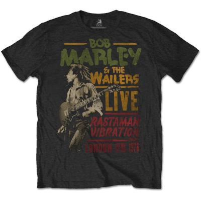 Bob Marley The Wailers Rastaman Vibration Tour Official Tee T-Shirt Mens Unisex Tee Shirt Unisex More Size and Colors 2021 High quality Brand T shirt Casual Short sleeve O-neck Fas