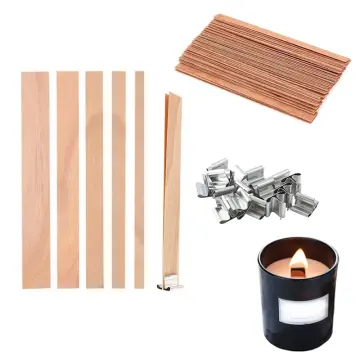 20pcs/set Wooden Candle Wick Candle Wick Candle Wood Heart With
