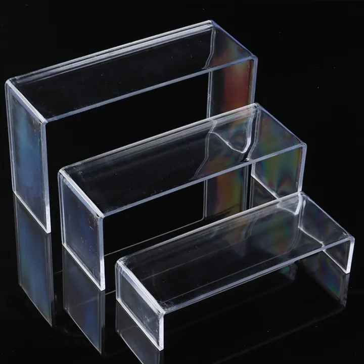 {hot} 3pcs/set Clear Acrylic Shoes Display Stand Jewellery Showcase ...