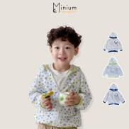 Áo chống nắng, đi biển cho bé trai bé gái unisex chất liệu cotton thông hơi