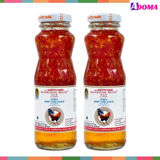 Sốt ớt chua ngọt thái lan mae pranom 980g adoma dùng để chấm đồ nướng - ảnh sản phẩm 8
