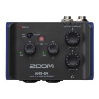 ZOOM AMS-24 Audio Interfaces two XLR/TRS combo inputs for solo streams and multi-instrument sessions