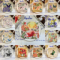 20/8Pcs Mix Vintage ดอกไม้ผีเสื้อ Decoupage กระดาษเช็ดปากกระดาษทิชชูสำหรับงานแต่งงานเทศกาล Xmas Supplies-DFDAG STORE