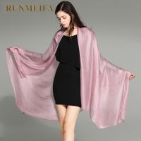 【Miki Xinyuan】 [RUNMEIFA] 2019สีผ้าลินินผู้หญิงผ้าพันคอฤดูใบไม้ผลิและฤดูใบไม้ร่วงฤดูหนาว Pashmina ผ้าคลุมไหล่ F Oulard F Emme บวก SizeStole ผ้าพันคอ