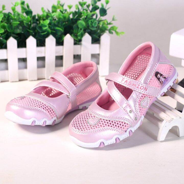 2023-new-summer-high-quality-non-slip-children-shoes-girls-fashion-sandals-cartoon-princess-sandals-kids-flat