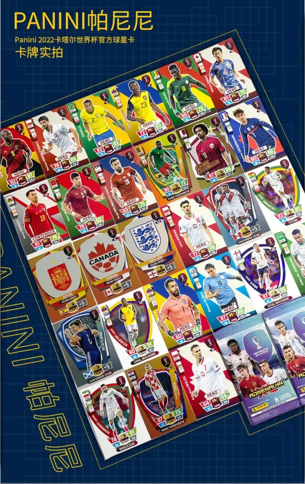 Panini 2022 Football Star Cards Box Qatar World Cup Soccer Star Collection  Ronaldo Messi Footballer Limited Fan Cards Box Set - AliExpress