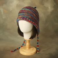 【YD】 Street Color Beanie Cap Patchwork Ear Protection Warm Wool Knitted Men and Hat