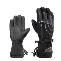 ROCKBROS Windproof Waterproof -30 Degree Winter Men Women Skiing Gloves Snowmobile Snowboard Snow Sports Thermal Grey Ski Gloves