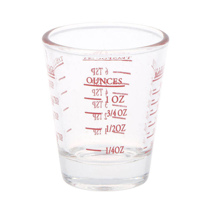 1Pc 30 ML Glass Measuring Cup With Scale Shot Glass Liquid Glass Ounce