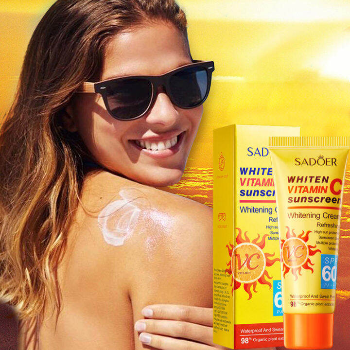 Sadoer Facial Sunscreen Cream Spf 60 Pa Moisturizing Skin Protect Sunblock Lazada Ph 3831