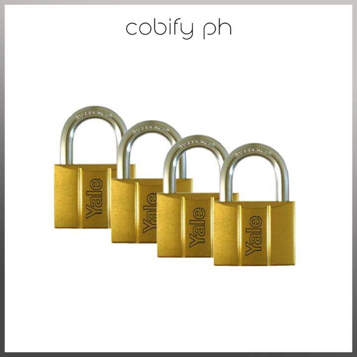 Yale Padlock Solid Brass 40Mm 4 Pieces KeyedAlike Lazada PH
