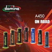 (โปร++) DOMINO MANOPOLE GRIP ปลอกแฮนด์ รุ่น A450 รุ่นใหม่ล่าสุด ใช้สำหรับรถมอเตอร์ไซค์ [ 1 คู่ ] ส่วนลด อะไหล่มอเตอร์ไซค์ อะไหล่แต่งมอเตอร์ไซค์  แต่งรถ อะไหล่รถมอเตอร์ไซค์