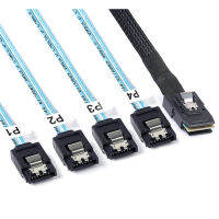 4i Mini Sas Sff 8087ถึง4สายเคเบิ้ล Sata Mini Sas Sff8087 36P ถึง4 Sata 7P