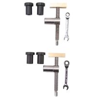 Woodworking Bench Dog with Bench Dog Stop Sets, Clip Clamp Fixture Vise Joinery Carpenter Tools