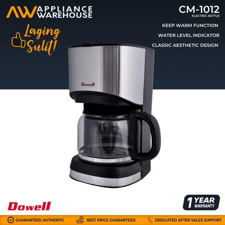 Dowell CM1012 1225ml glass capacity Coffee Maker Lazada PH