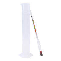 [Auto Stuffs] 3ชิ้น/เซ็ต Triple Scale ALCOHOL hydrometer และโถทดสอบสำหรับเบียร์เบียร์ไวน์ที่บ้าน