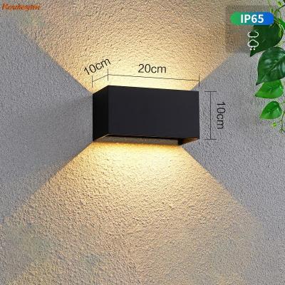 LED Waterproof 24W LED Wall Lamps BlackWhite Color Shell IP65 Waterproof Indoor Outdoor Lighting Aluminum Wall Light arandela