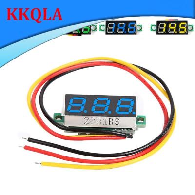 QKKQLA Shop 0.28 Inch Ultra Small Digital DC Digital Display Adjustable Three Line DC 0-100V Battery Voltmeter 2-Line 3-Line Universal