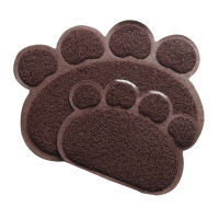 Cat Litter Pad Size Size Paw Print Pet Mat Pvc Rubbing Foot Mat Pet Placemat Eating Mat Dusting Foot Mat Plastic Mat