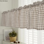 Rèm ngắn cổ điển màn Cotton Linen Tủ Rèm đầu cho phòng ngủ valance rèm cửa