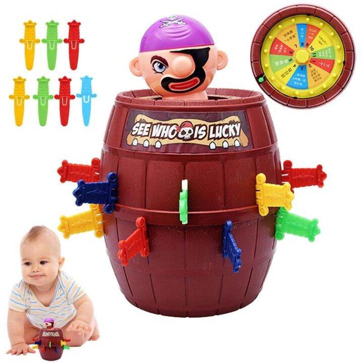 toys for boys 7 to 12 years Pirate Barrel Toy Table Games Pop Tricky ...