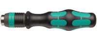 Wera - 5051272001 Kraftform 813 R Hexagon Bitholding Screwdriver, Rapidator Quick-Release Chuck, 1/4" Head, 90mm Blade Length 90mm Blade, Rapidator Quick-Release Chuck