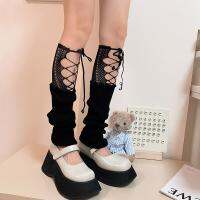 【LZ】✉❁  JK Lace Strap Knit Leg Cover Meias para Mulheres Harajuku Calf Sock Japonês Ballet Socks Lolita Acessórios Verão Y2K