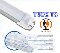 ร้านTOTO.NET - หลอดไฟLED หลอดไฟนีออน TUBE LED T8 9W 18W 28W หลอดไฟยาว แสงขาว แสงวอม อลูมิเนียม ใช้ไฟฟ้า220V