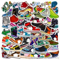 【LZ】㍿✉❦  10/30/50PCS Sneakers Gymnastics Shoes Stickers Tide Brand Cool Graffiti DIY For Laptops Ipai Scooter Cartoon Stickers Wholesale